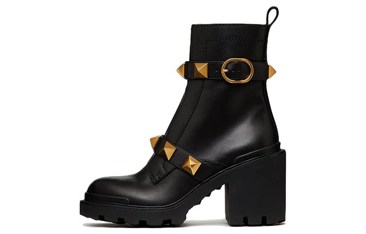 Valentino Garavani Roman Stud Almond Toe Ankle Boots