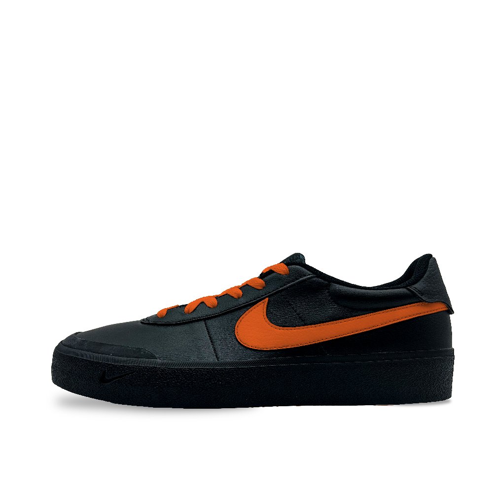 Nike Court Shot Anti-Slip Wear-Resistant Low-Top Skateboard Shoes Men's Black Orange