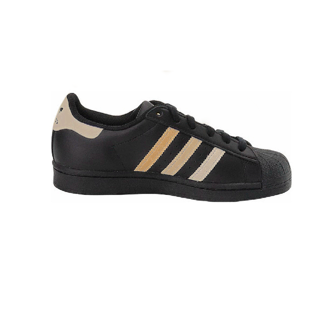 Adidas Originals SUPERSTAR Slip Resistant Low Top Skateboard Shoes Unisex Black Brown