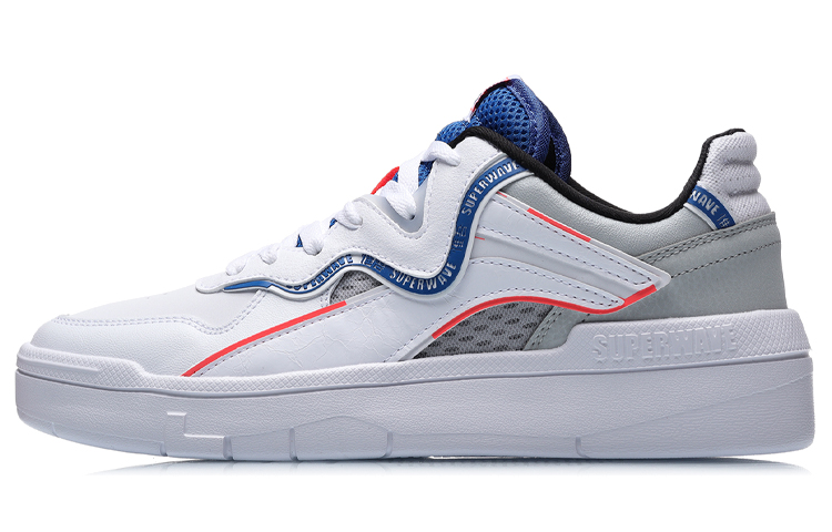 LiNing Wave SPWV Lite Low-Top Skateboard Shoes Men's White Blue