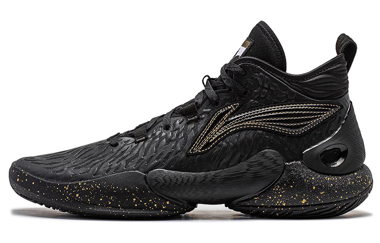 LINING YuShuai 18 Basketball Shoes Men's Mid top Black