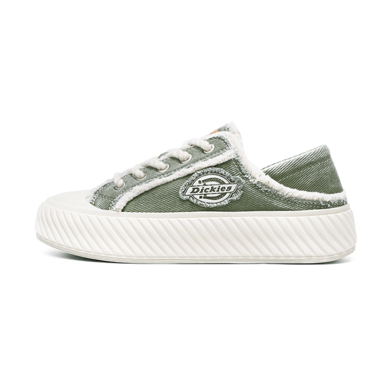 Dickies 100th Anniversary Slip-Resistant Breathable Height Increasing Low-Top Canvas Shoes Unisex Pink Green Chalk
