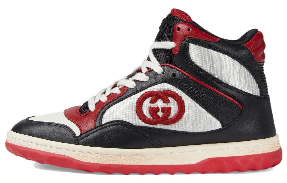 GUCCI MAC80 High-Top Casual Shoes Women's Red Black