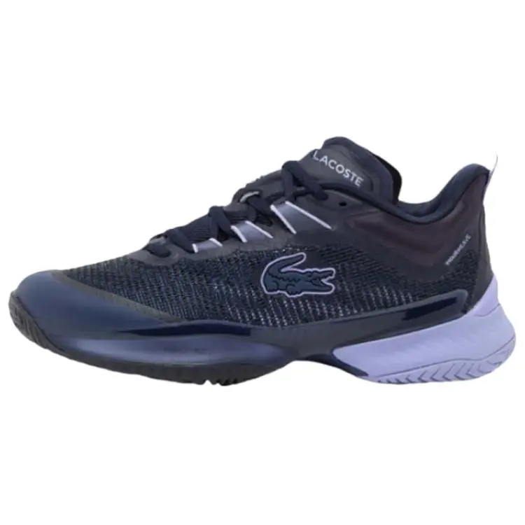 LACOSTE AG LT23 Breathable Low top Tennis Shoes Women's Deep Space Purple