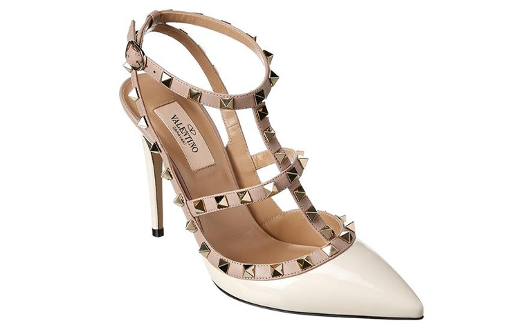 Valentino Rockstud Slim Heel High Heels Women's Light Pink купить в интернет-магазине Yoocart с быстрой доставкой по России.