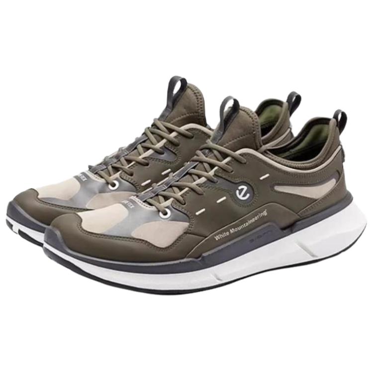 White Mountaineering x Ecco Biom 2.2 Abrasion Resistant Low Top Running Shoes Men's Army Green