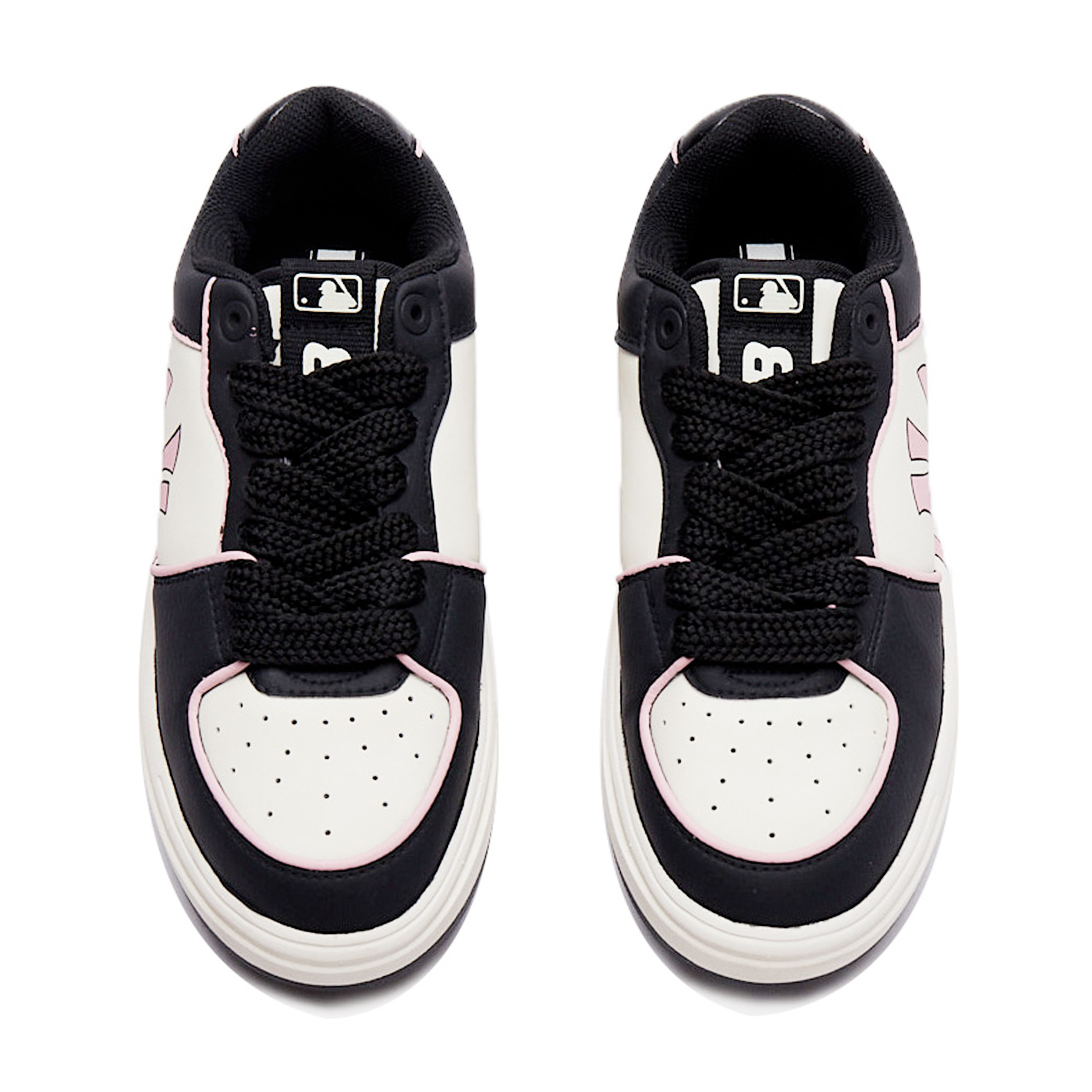 MLB Chunky Liner Bubble Jellyfish, Sweetheart Sniper Slip Resistant Low Top Skateboard Shoes Unisex Black Pink White