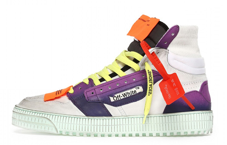 OFF WHITE Court Leather Sneakers