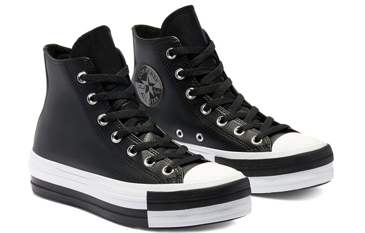 Converse Ctas Double Stack Lift Hi White Black Sneakers 'Black White' Women's купить в интернет-магазине Yoocart с быстрой доставкой по России.