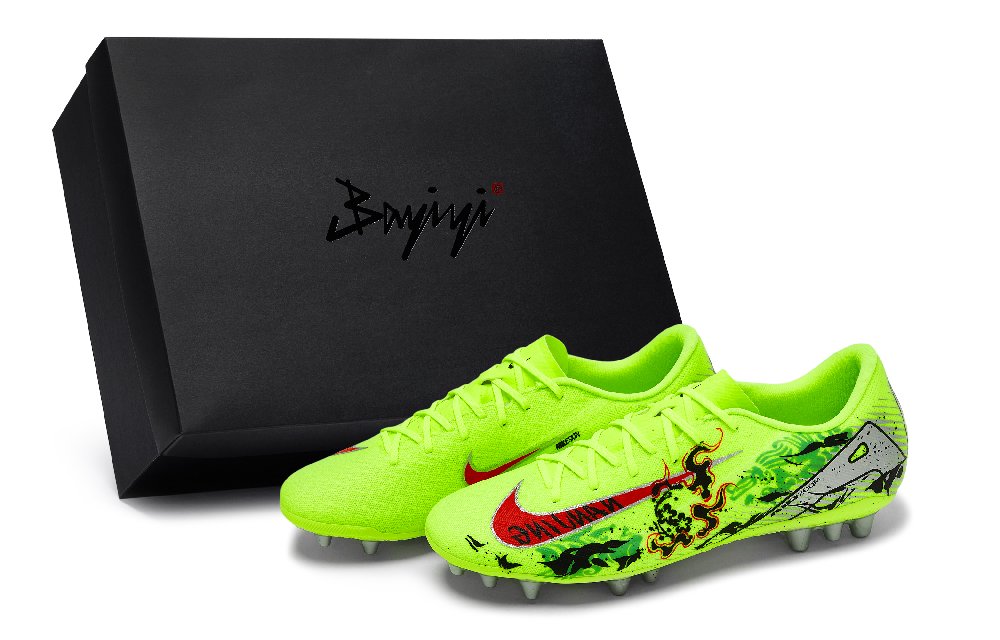 Nike Mercurial Vapor 16 Abrasion Resistant Soccer Shoes Unisex Black Red Green Silver