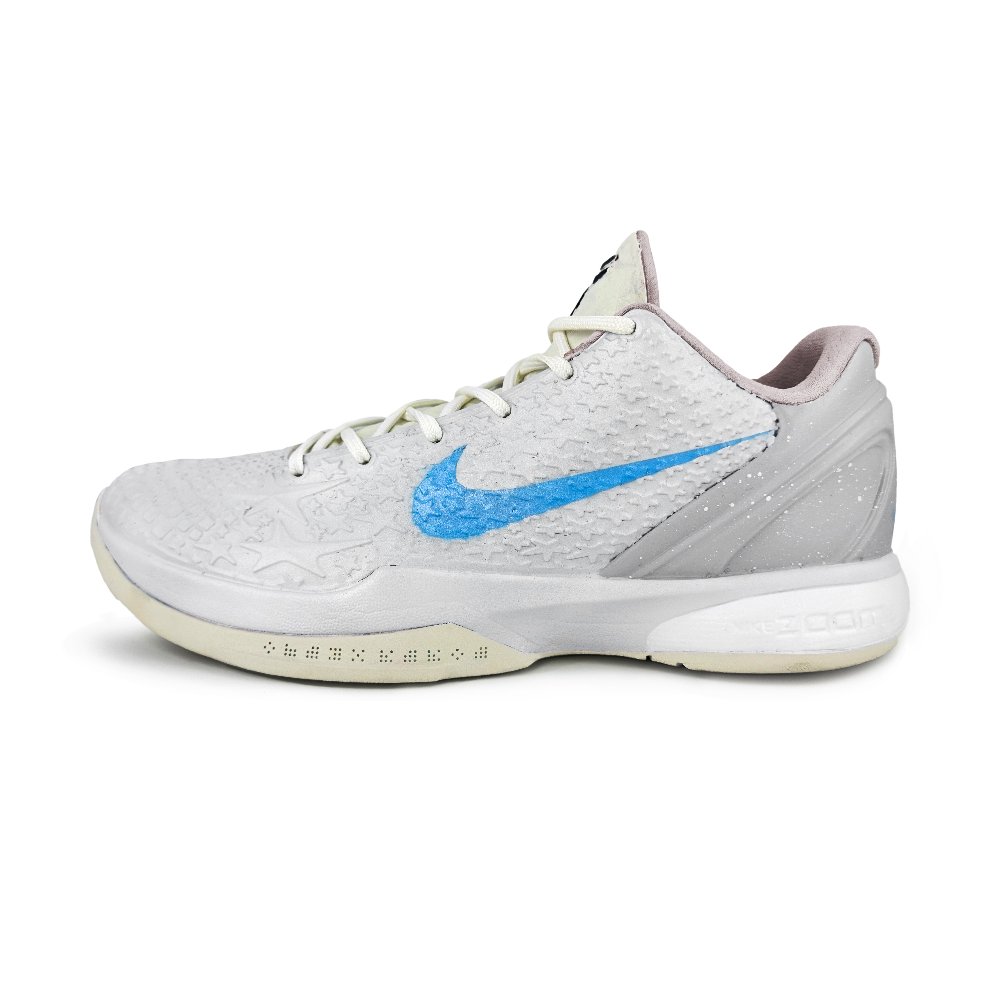 Nike Zoom Kobe 6 'All Star 2.0' All Star 2.0 Cushioning, Wear Resistant Low Top Basketball Shoes Men's White Silver