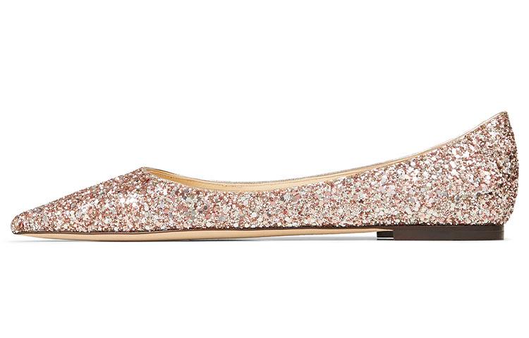 Jimmy Choo LOVE Flat Shoes Women's Pink