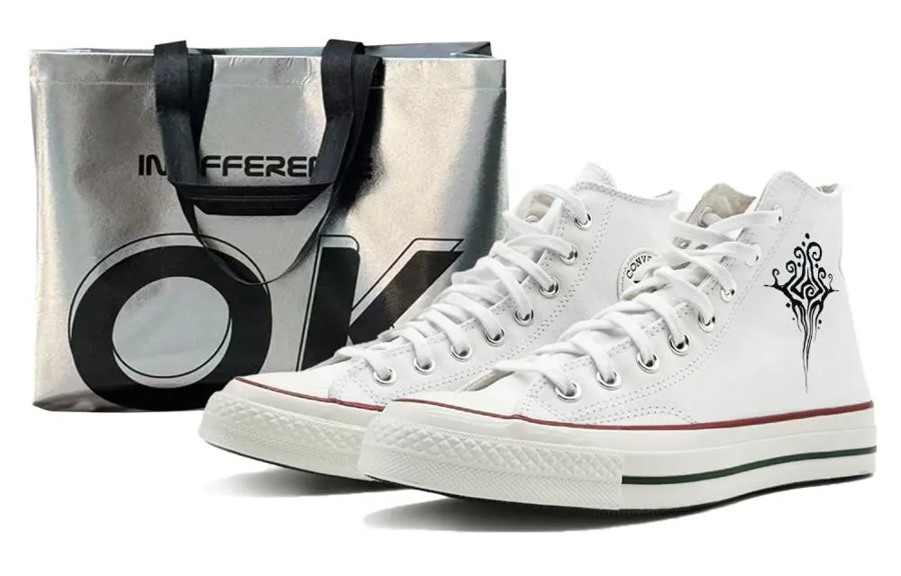 Converse Chuck 70 Chuck Taylor SIN3A Amanda Abrasion Resistant Height Increasing High top Canvas Shoes Unisex White