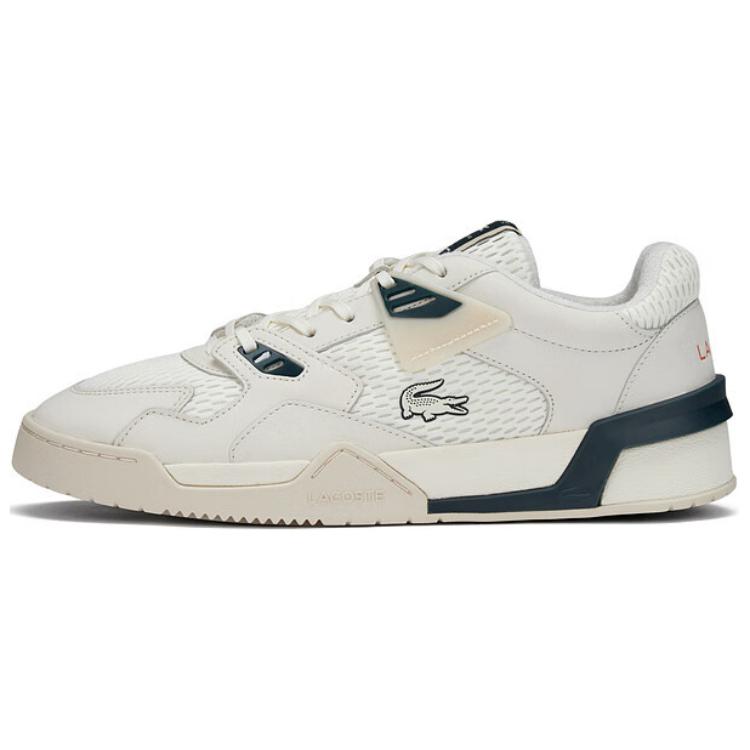 LACOSTE Low-Top Skateboard Shoes Men's Ecru