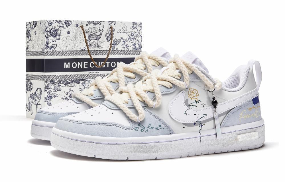 Nike Court Borough 2 Skateboard Shoes Women's Low Top White