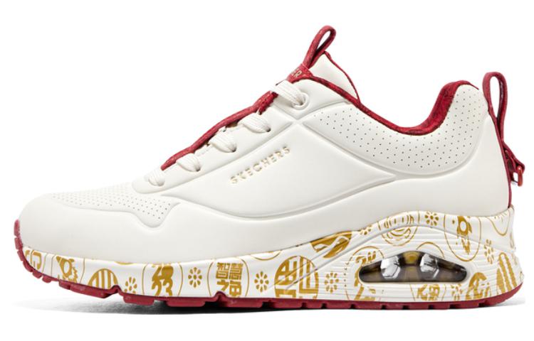 Skechers 2023 Year Of The Rabbit Uno Celebrat Airy Athletic Sneakers 'White Red Gold' Women's