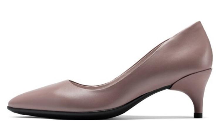 Ecco Body Shaping 45 Slim Heel Collection Cone Heel Mid Low Heel Shoes Women's Light Pink