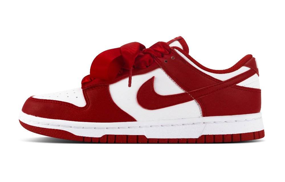 Nike Dunk Low Top Skateboard Shoes Unisex Red White