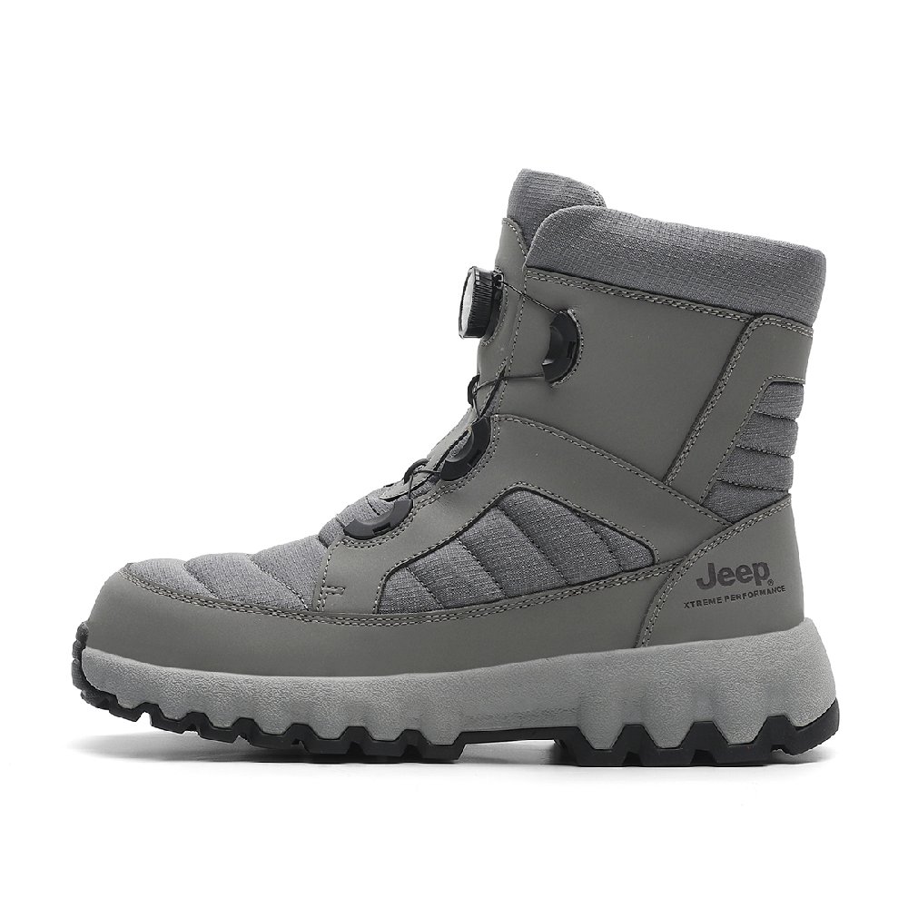 Jeep Knee-High Snow Boots Unisex Gray