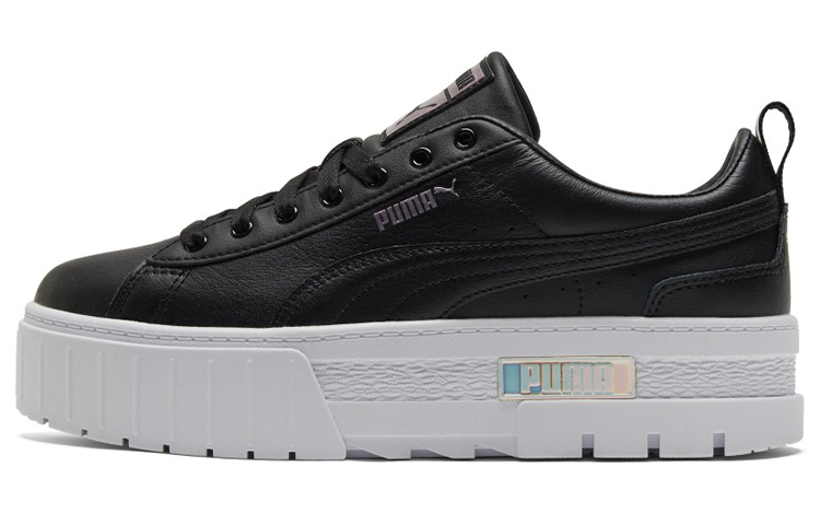 PUMA Mayze Lth Iridescent Sneakers Black/White Women's