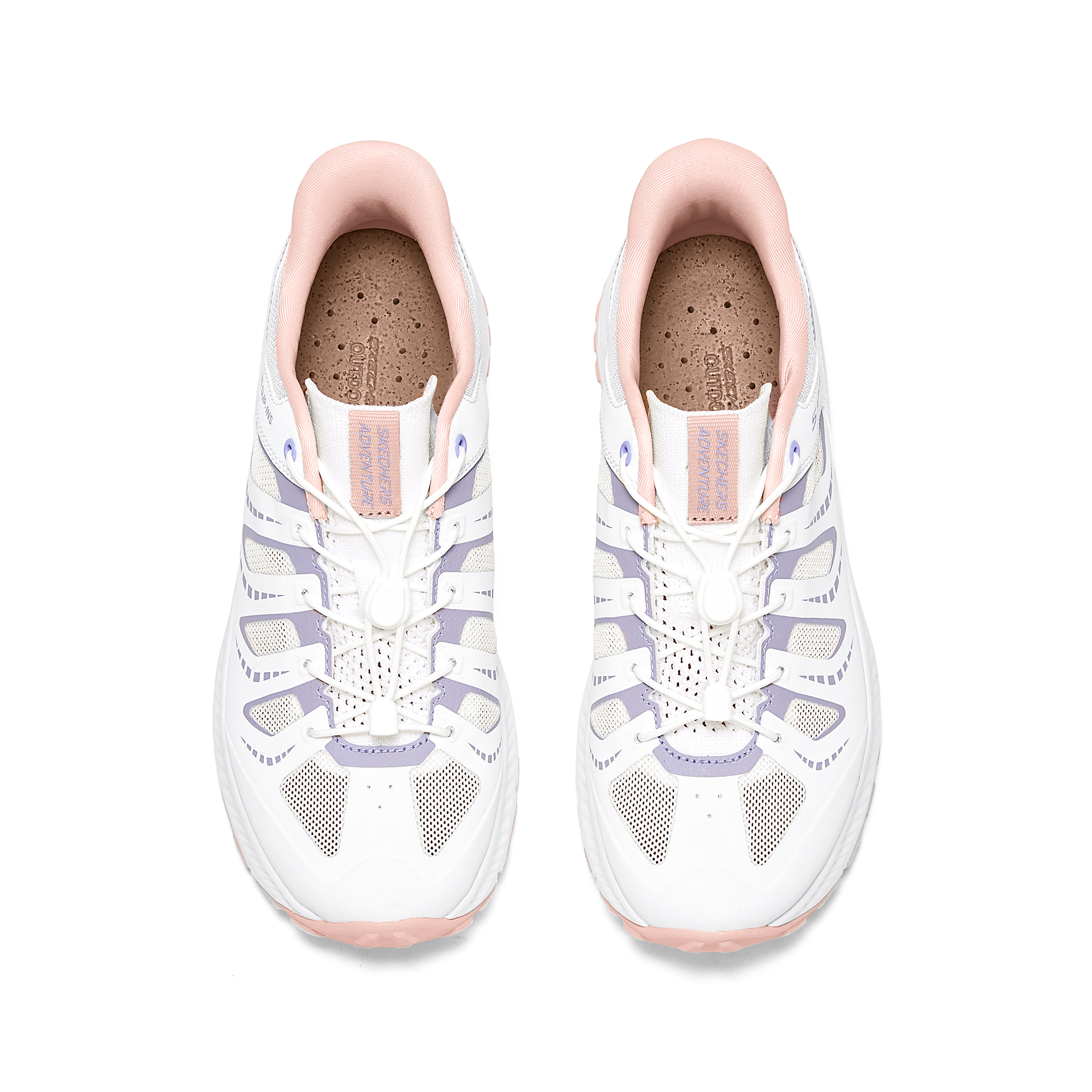 Skechers OUTDOOR Breathable Support Rebound Low Top Casual Shoes Women's White Purple купить в интернет-магазине Yoocart с быстрой доставкой по России.