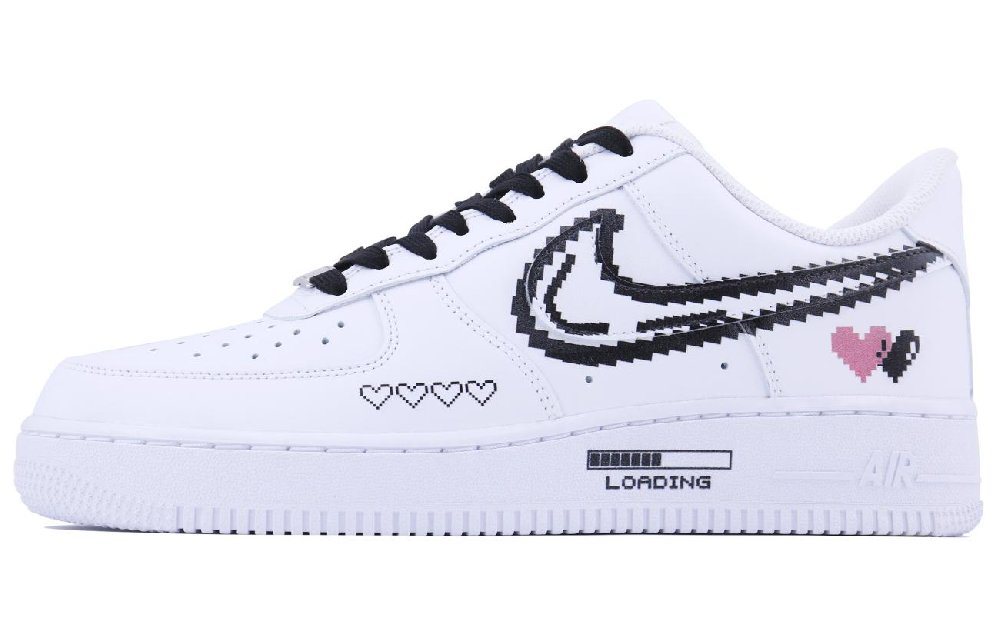 Nike Air Force 1 Low Comic Love Girl SDS Low-Top Skateboard Shoes Women's Black White