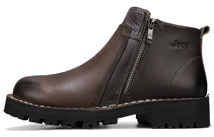 Jeep Men's Casual Shoes Men's Mid top Dark Brown