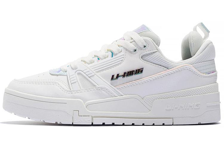 LiNing 001 BTC BTC Low-Top Skateboard Shoes Women's White Blue