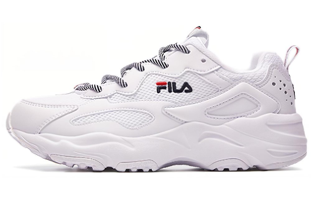 FILA Tracer Cushioning Breathable Low-Top Casual Shoes Women's White