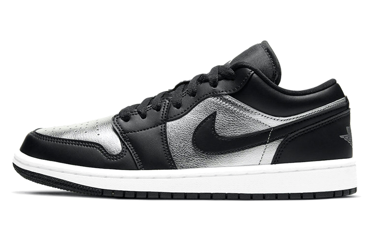 JORDAN 1 Low Se Black Metallic Silver Women's