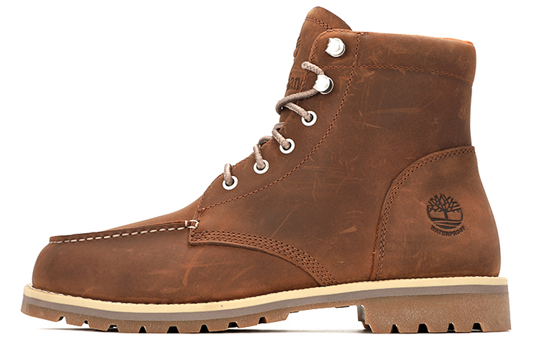 Timberland Redwood Falls Waterproof Moc Toe Boots 'Rust Nubuck'