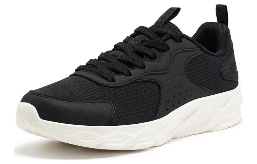 361° Cushioning Anti-Slip Wear-Resistant Breathability Low-Top Running Shoes Women's Black White