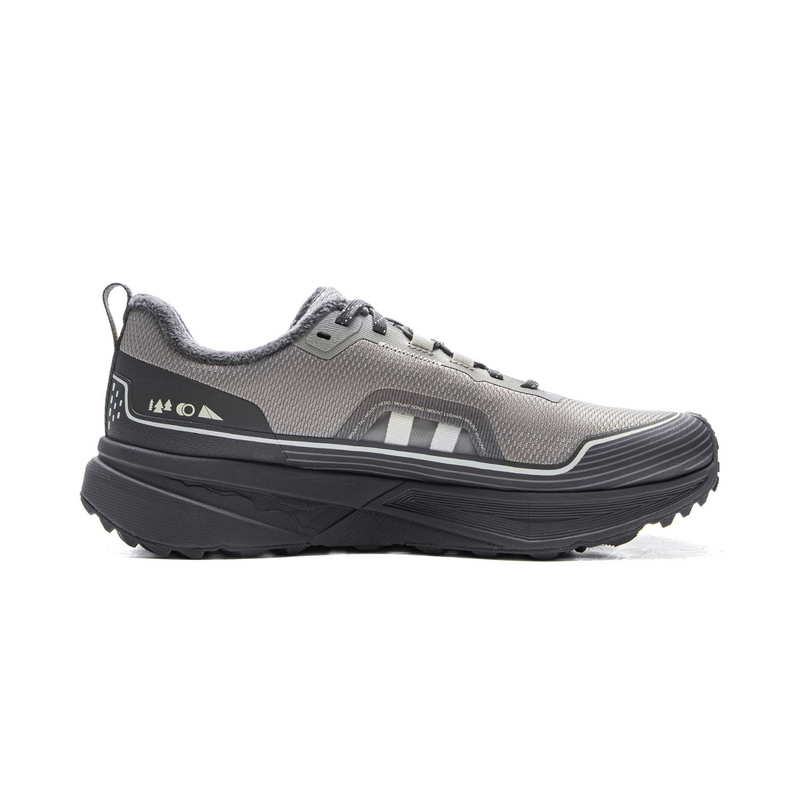 LiNing Outdoor CF Tracing, Inter Industry Cushioning, Wear Resistant Hiking Shoes Unisex Rubble Gray Ebony Black