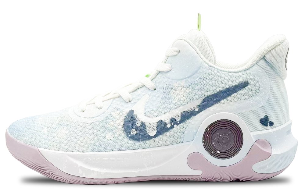 Nike KD Trey 5 IX Shock Absorbers Slip Resistant Abrasion Resistant Low Top Basketball Shoes Unisex Blue White