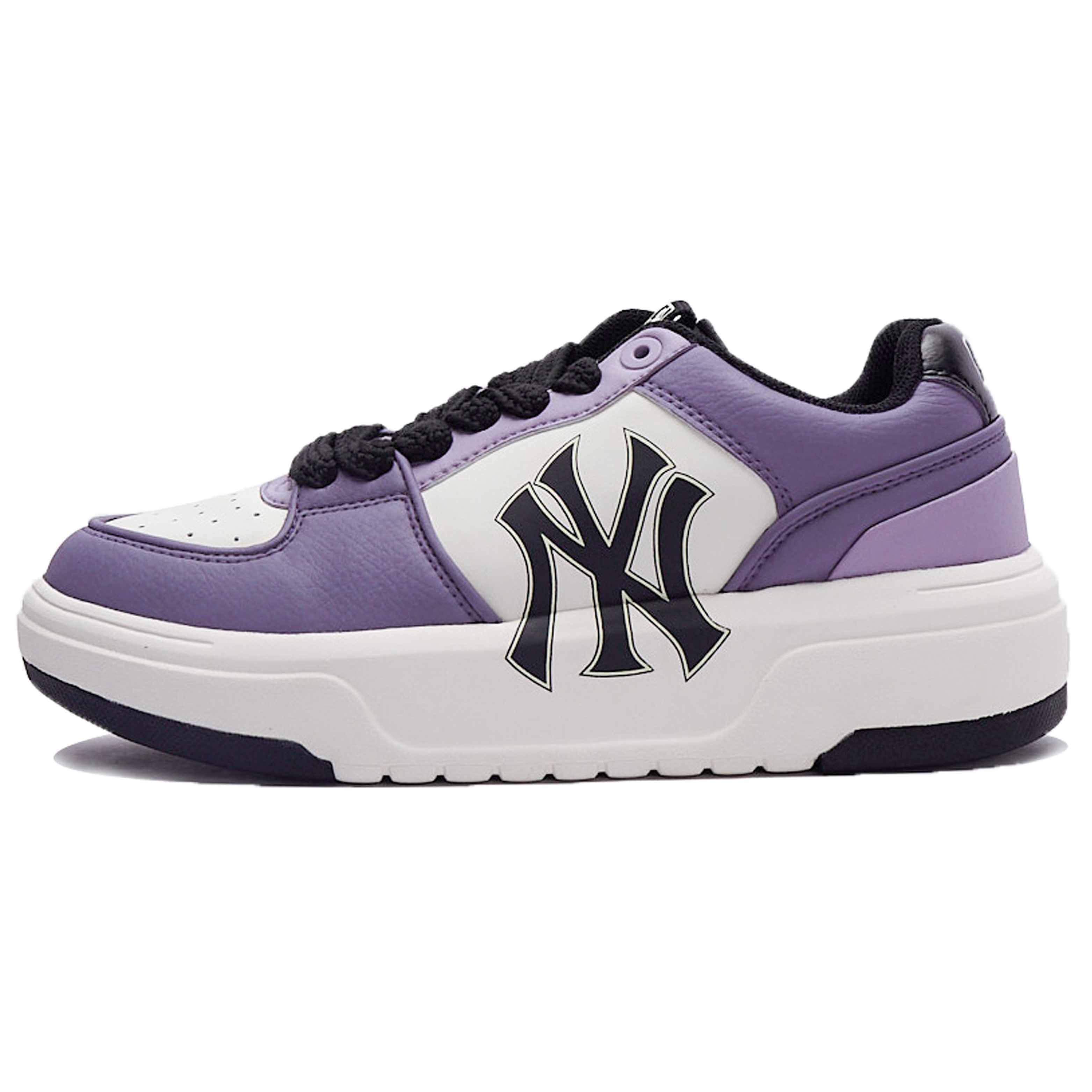 MLB Chunky Liner Skateboard Shoes Unisex Low-Top White/Purple/Black