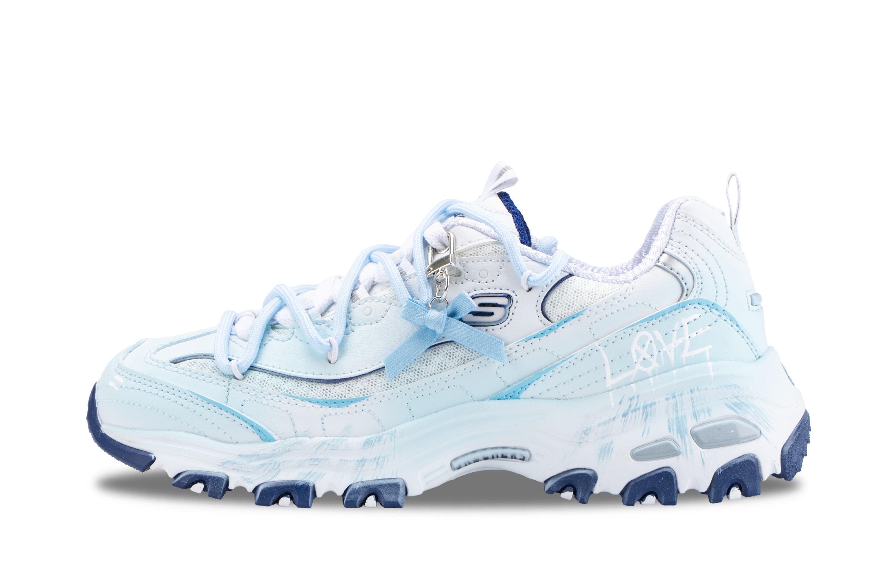 Skechers DLITES True Love Above All Height Increasing Low top Chunky Sneakers Women's Blue