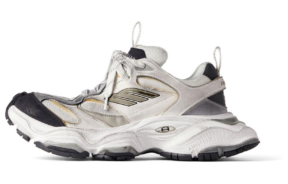 Balenciaga Women's Cargo Sneaker 'Worn-Out - White Black'