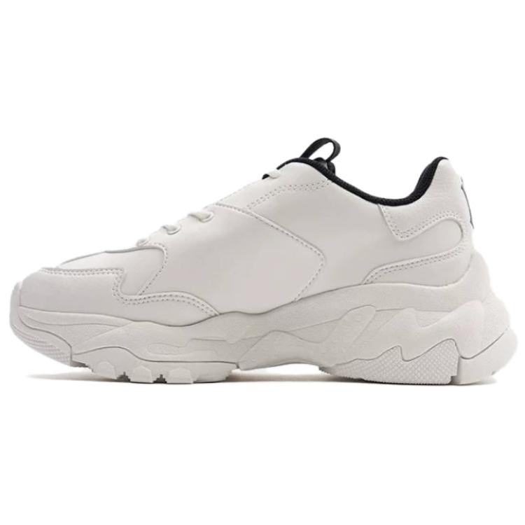 MLB Big Ball Chunky Slip-Resistant Low-Top Chunky Sneakers Unisex White Black