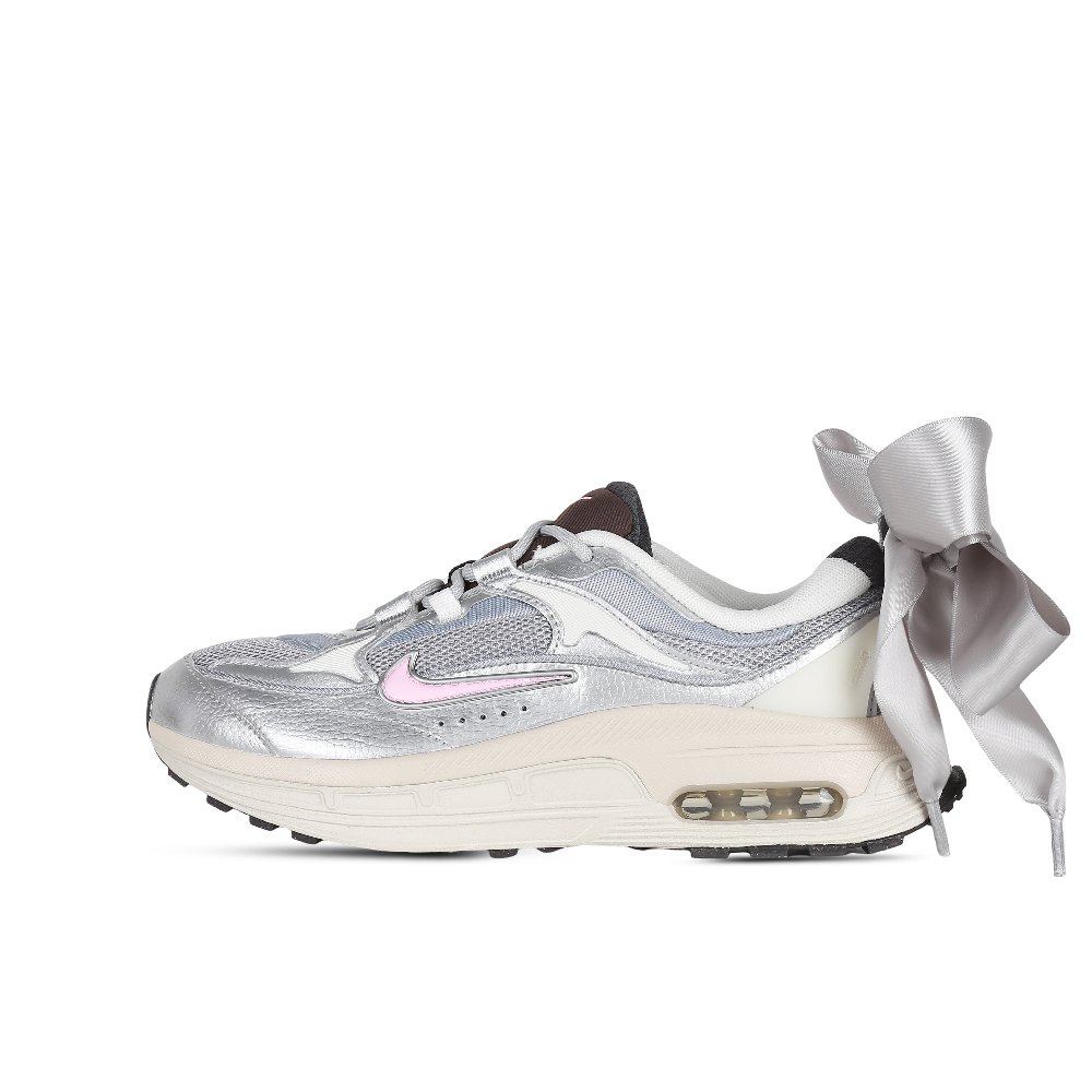 Nike Air Max Bliss Breathable Low-Top Casual Shoes Women's Silver Pink