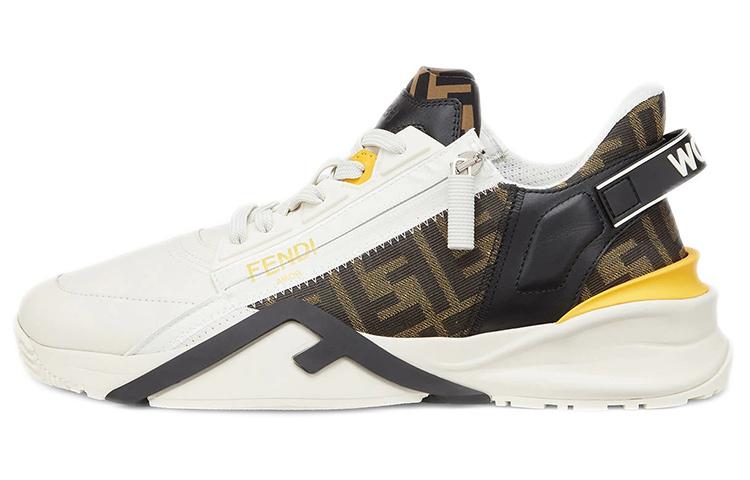 FENDI Flow Low Top Black Brown