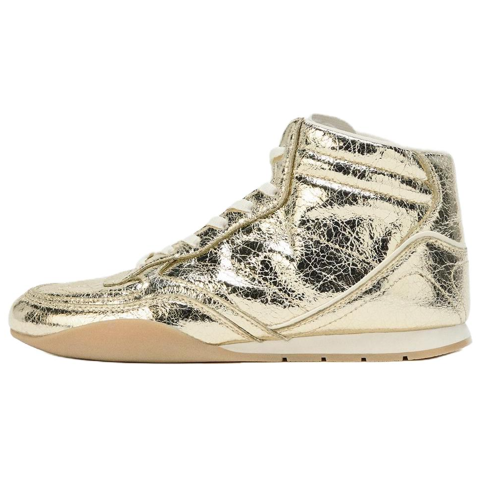 ZARA Ankle Boots Women's Gold