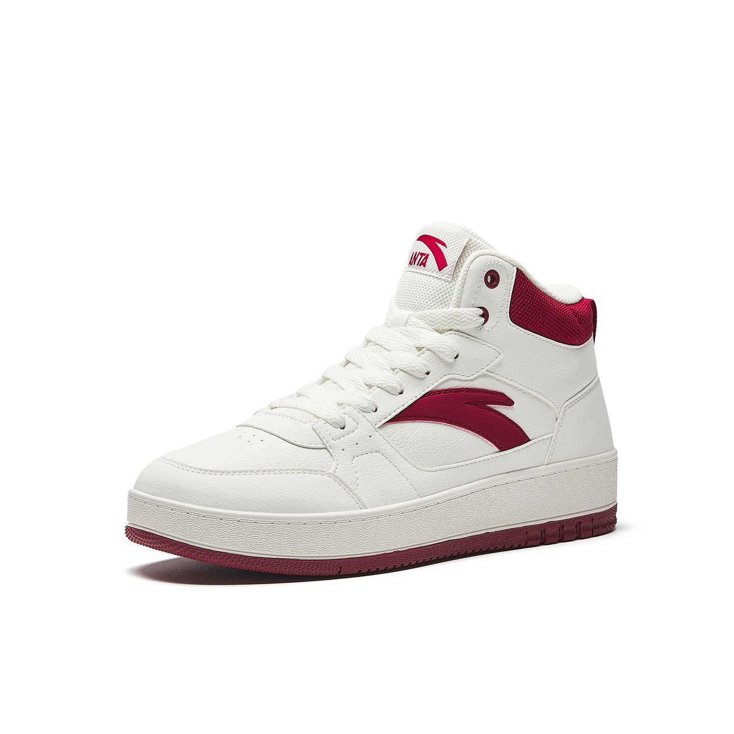 Anta Original Year Wear resistant And Lightweight High top Skateboard Shoes Men's White Red купить в интернет-магазине Yoocart с быстрой доставкой по России.
