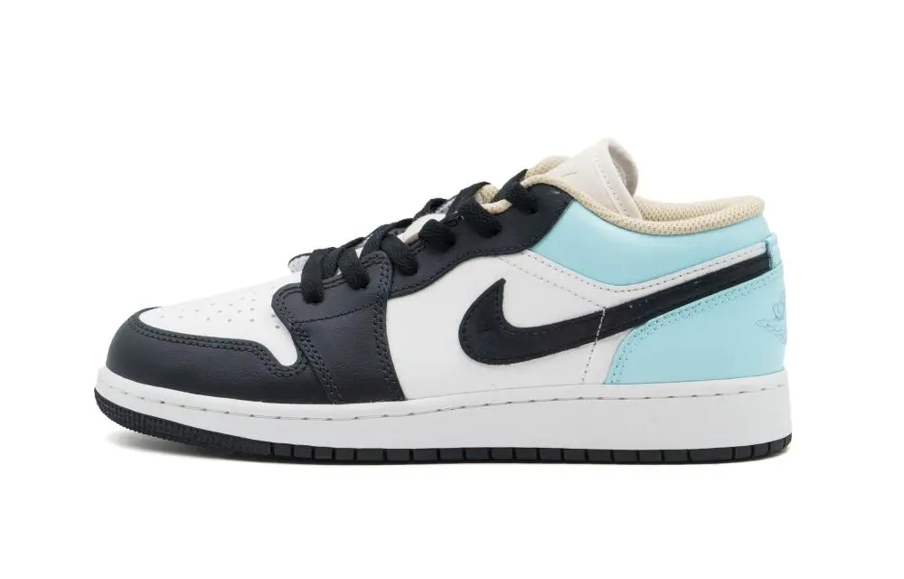 Jordan Air Jordan 1 Cushioning, Wear Resistant Low top Vintage Basketball Shoes Unisex Blue