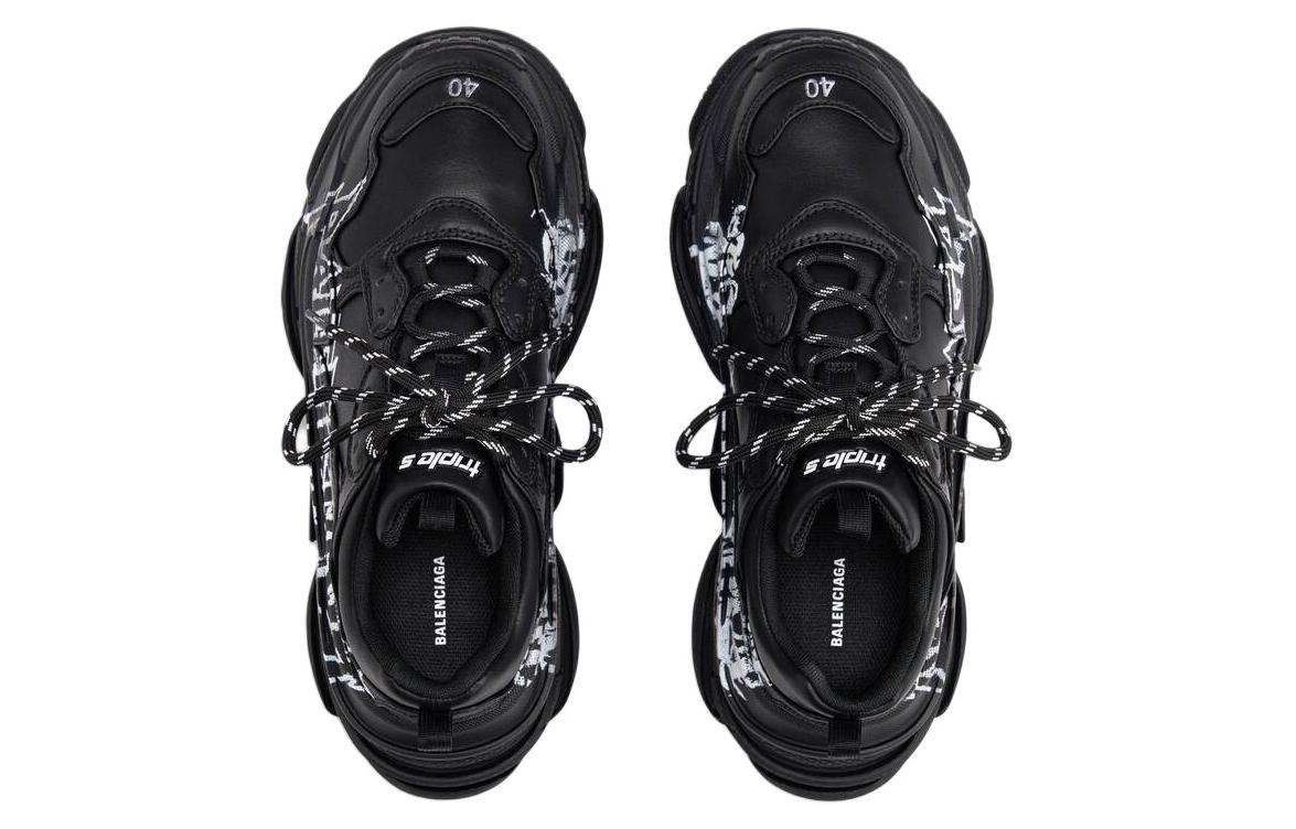 Balenciaga Triple S Low-Top Chunky Sneakers Women's Black купить в интернет-магазине Yoocart с быстрой доставкой по России.