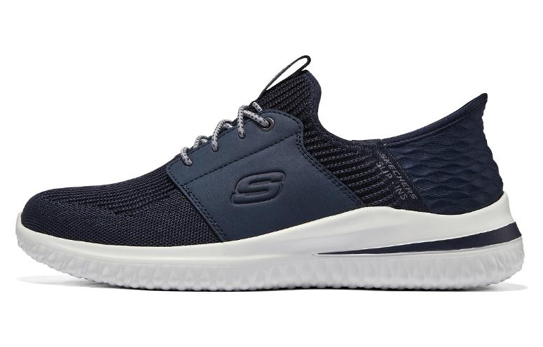 Skechers Slip Ins Delson 3.0 Low Top Casual Shoes Men's Blue Black