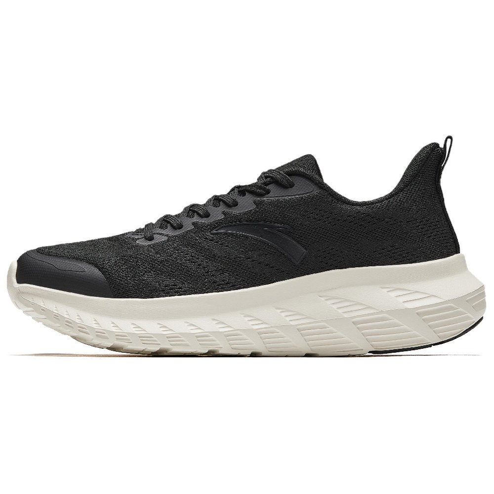 Anta Cushioning And Breathable Low Top Casual Running Shoes Men's Black