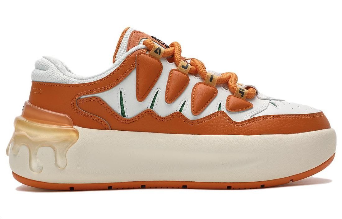 FILA CARROT 1 Carrot Shoes Cushioning, Wear Resistant Low top Skateboard Shoes Women's Orange White купить в интернет-магазине Yoocart с быстрой доставкой по России.