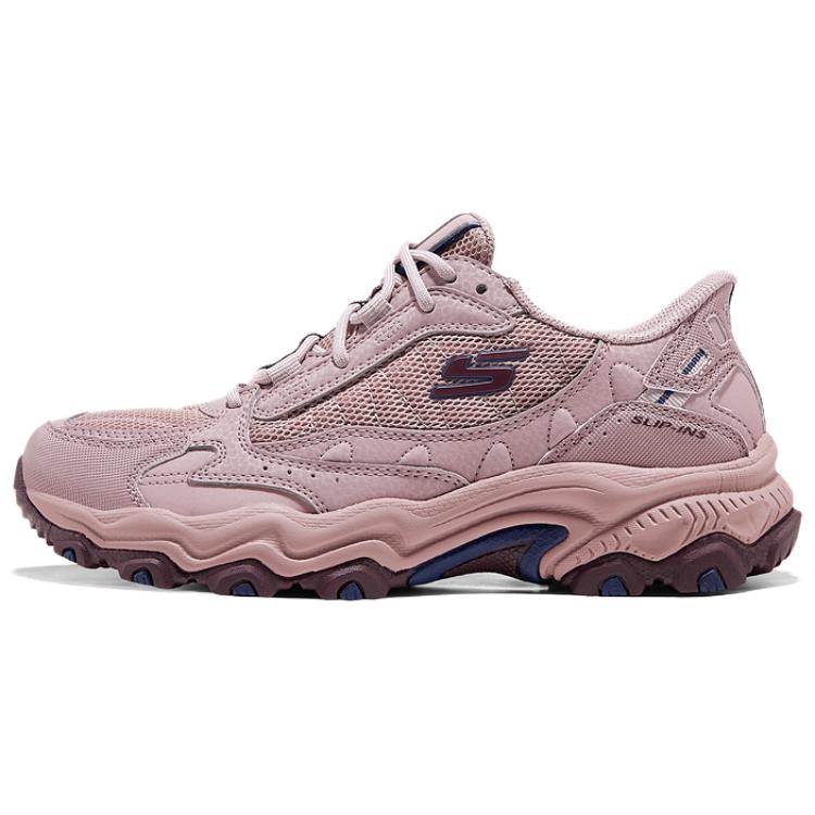 Skechers OUTDOOR WOMENS Shock Absorbers Slip Resistant Abrasion Resistant Low Top Hiking Shoes Women's Pink купить в интернет-магазине Yoocart с быстрой доставкой по России.