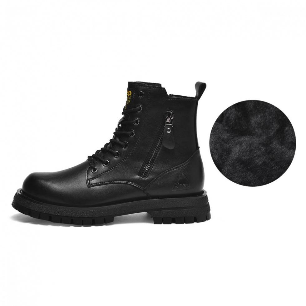 Jeep Martin Boots Men Black