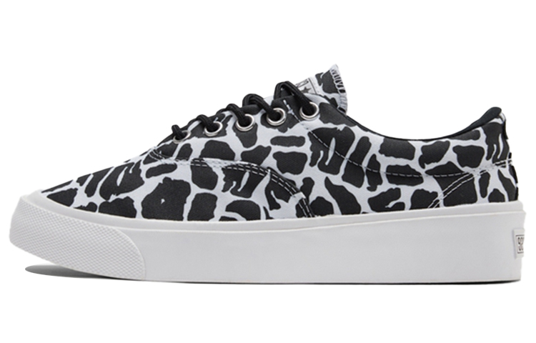 Converse Skidgrip Stylish Low Top Casual Canvas Shoes Black Gray Printing 'Black Gray'